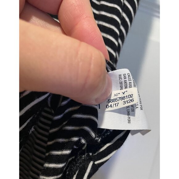 American Eagle Womens Soft & Sexy Floral Striped Tank Size S Flowy Dark Fairy‎ - Picture 9 of 12